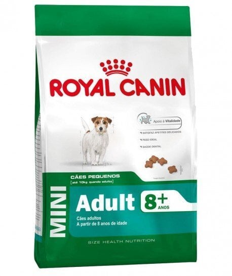 Royal Canin väikestele eakatele koertele Mini Adult 8 +, 0,8 kg hind ja info | Koerte kuivtoit ja krõbinad | hansapost.ee