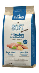 Kuivtoit koertele Bosch HPC Soft+ Junior Chicken (üks valk) 1kg hind ja info | Bosch Petfood  Plus Lemmikloomatarbed | hansapost.ee