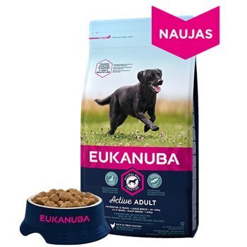 EUKANUBA kuivsööt täiskasvanud suurt tõugu koertele koos värske kanaga 3 kg hind ja info | Koerte kuivtoit ja krõbinad | hansapost.ee