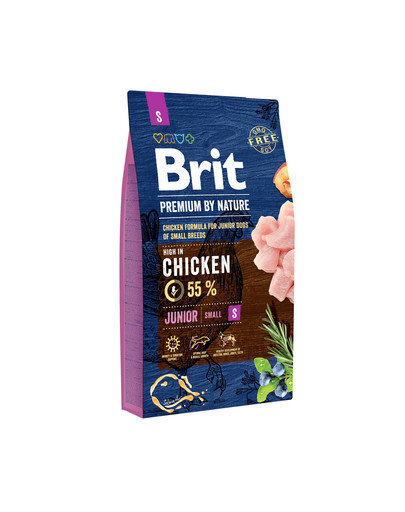 BRIT Premium By Nature Junior Small S kanalihaga, 8 kg hind ja info | Koerte kuivtoit ja krõbinad | hansapost.ee