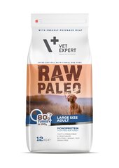 Сухой беззерновой корм Raw Paleo для собак крупных пород Adult Large wire с индейкой, 12 кг цена и информация | Сухой корм для собак | hansapost.ee