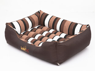 Hobbydog лежак Comfort XXXL, коричневый полосатый цена и информация | Лежаки, домики | hansapost.ee