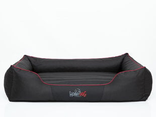 Hobbydog лежак Comfort L, черный с красной окантовкой цена и информация | Hobbydog Товары для животных | hansapost.ee
