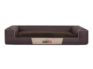 Лежак Hobbydog Victoria Exclusive L, коричневый, 80x55 см цена и информация | Лежаки, домики | hansapost.ee