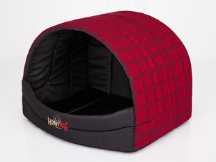 Лежак-будка Hobbydog R1, 40x33x28 см, красный цена и информация | Лежаки, домики | hansapost.ee
