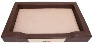 Hobbydog лежак Deluxe L, коричневый/песочный, 75x50 см цена и информация | Лежаки, домики | hansapost.ee