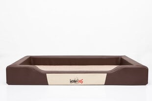 Hobbydog лежак Deluxe L, коричневый/песочный, 75x50 см цена и информация | Лежаки, домики | hansapost.ee