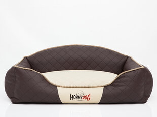 Hobbydog лежак Elite L, песочный/коричневый, 65x50 см цена и информация | Лежаки, домики | hansapost.ee