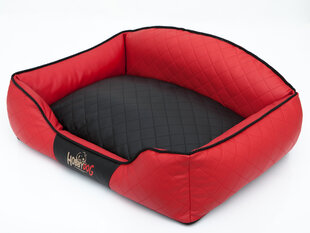 Hobbydog лежак Elite XXL, черный/красный, 110x85 см цена и информация | Лежаки, домики | hansapost.ee