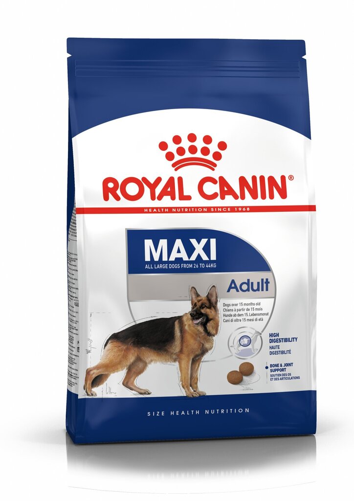 Koeratoit Royal Canin Maxi Adult, 15 kg hind ja info | Koerte kuivtoit ja krõbinad | hansapost.ee