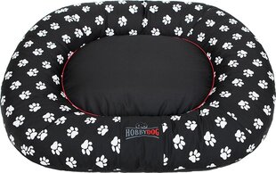 Hobbydog лежак Ponton Prestige, XXL, Black Paws, 120x100 см цена и информация | Лежаки, домики | hansapost.ee