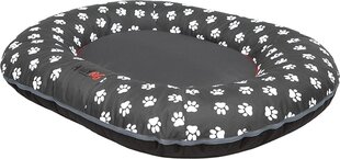 Hobbydog лежак Ponton Prestige, XL, Grey Paws, 100x78 см цена и информация | Лежаки, домики | hansapost.ee