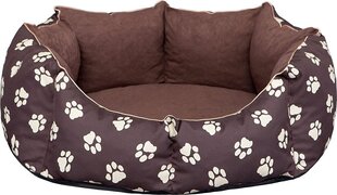 Hobbydog лежак New York, M, Brown Paws, 50x40 см цена и информация | Лежаки, домики | hansapost.ee