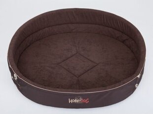 Hobbydog лежак Лапки R9, коричневый, 87x74 см цена и информация | Лежаки, домики | hansapost.ee