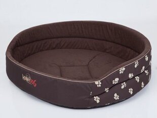Hobbydog лежак Лапки R9, коричневый, 87x74 см цена и информация | Лежаки, домики | hansapost.ee