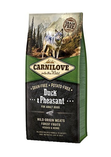 Carnilove Duck & Pheasant for Adult koeratoit 12 kg hind ja info | Koerte kuivtoit ja krõbinad | hansapost.ee