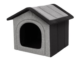 Лежак-конура Hobbydog Inari Light Grey Black, 44x38 см цена и информация | Лежаки, домики | hansapost.ee