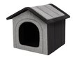 Pesa-maja Hobbydog Inari Light Grey Black, 44x38 cm цена и информация | Pesad, asemed | hansapost.ee