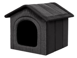 Лежак-конура Hobbydog Inari Grey Black, 44x38 см цена и информация | Лежаки, домики | hansapost.ee