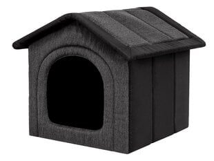 Лежак-конура Hobbydog Inari Grey Black, 60x55 см цена и информация | Лежаки, домики | hansapost.ee