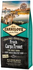 Kuivtoit koertele Carni Love Fresh Carp & Trout, 12 kg hind ja info | Koerte kuivtoit ja krõbinad | hansapost.ee