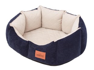 Hobbydog лежак New York Premium, L, Dark Blue, 60x52 см цена и информация | Лежаки, домики | hansapost.ee