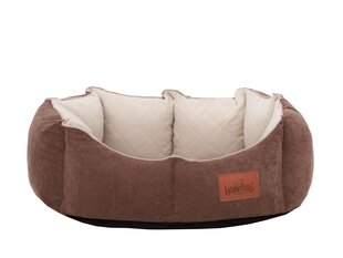 Hobbydog лежак New York Premium, L, Brown, 60x52 см цена и информация | Лежаки, домики | hansapost.ee