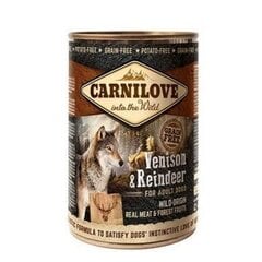 Konserv koertele Carni Love Wild Meat Venison & Reindeer, 400 g hind ja info | Koerakonservid | hansapost.ee
