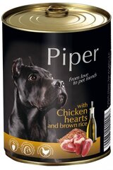 Konserv koertele Piper kana südamete ja pruuni riisiga, 400 g hind ja info | Koerakonservid | hansapost.ee