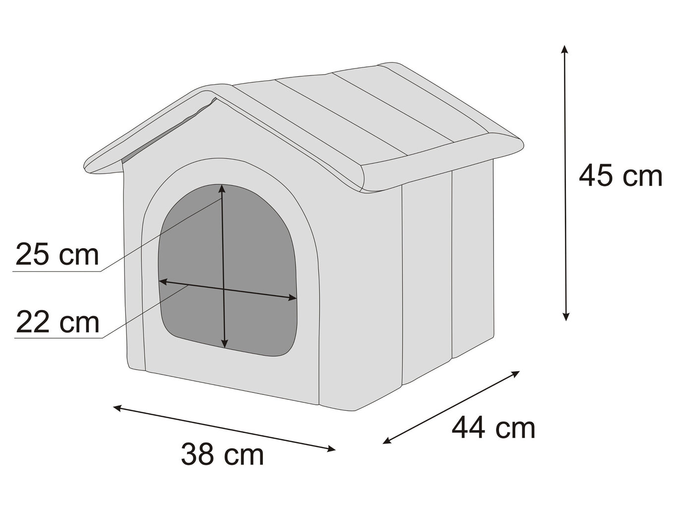 Hobbydog pesa Black Ecolen+Black Oxford R2, 38x44 cm цена и информация | Pesad, asemed | hansapost.ee