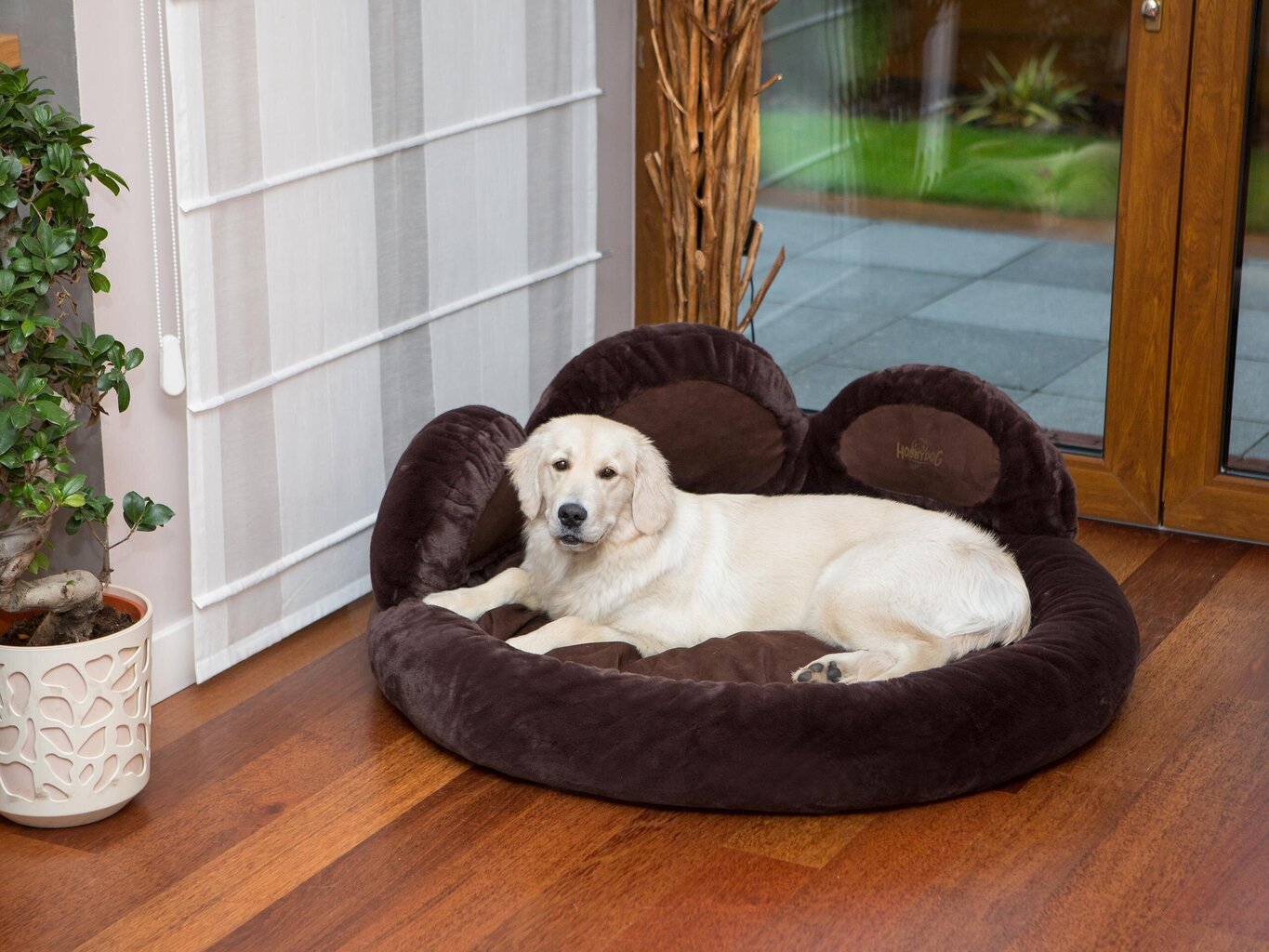 Hobbydog pesa Exclusive Paw Brown, XL, 85x85 cm цена и информация | Pesad, asemed | hansapost.ee