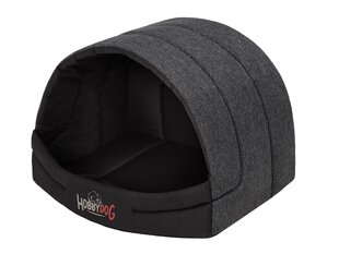 Hobbydog будка Black Ekolen R3, 55x43 см цена и информация | Лежаки, домики | hansapost.ee