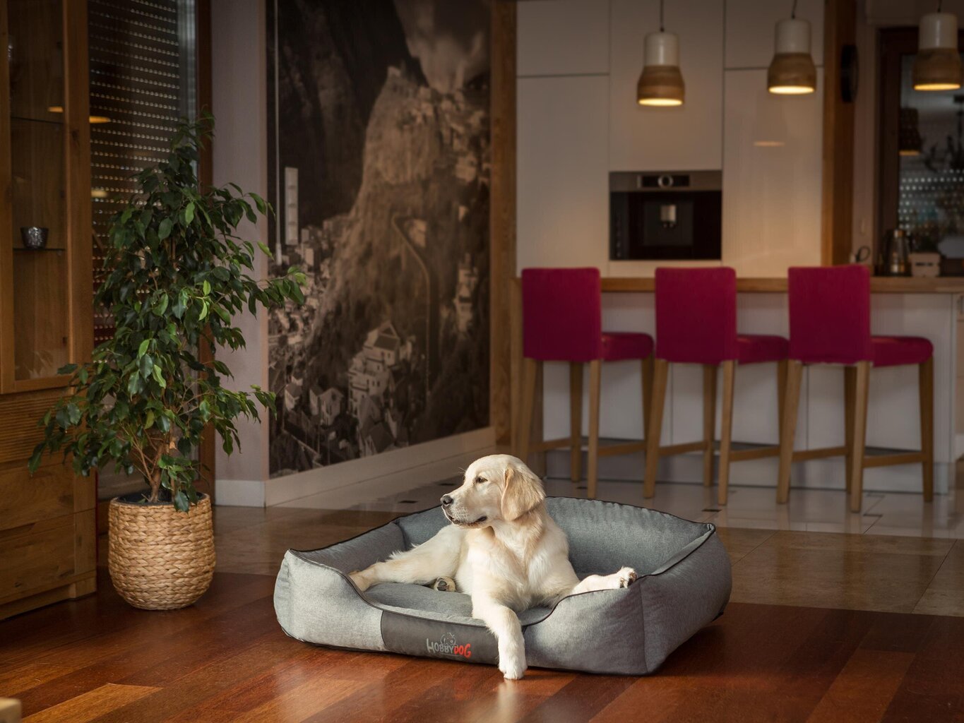 Hobbydog pesa Royal Dark Grey Ekolen, L, 65x50 cm цена и информация | Pesad, asemed | hansapost.ee