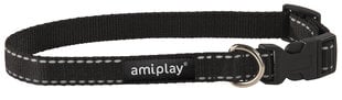Amiplay reguleeritav kaelarihm Reflective, L, must hind ja info | Amiplay Lemmikloomatarbed | hansapost.ee