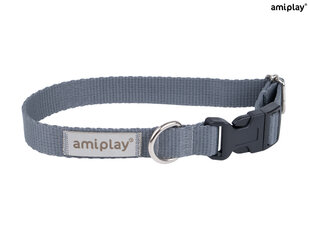 Amiplay регулируемый ошейник Samba, M, Grey цена и информация | Ошейники, подтяжки для собак | hansapost.ee