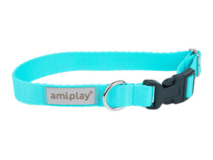 Amiplay регулируемый ошейник Samba, M, Turquoise цена и информация | Ошейники, подтяжки для собак | hansapost.ee