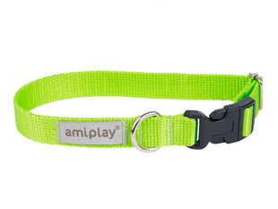 Amiplay регулируемый ошейник Samba, M, Green цена и информация | Ошейники, подтяжки для собак | hansapost.ee