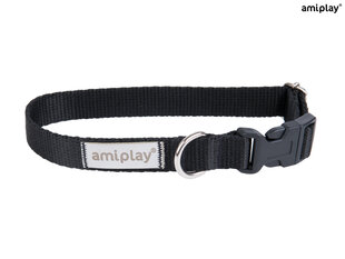 Amiplay регулируемый ошейник Samba, XL, Black цена и информация | Ошейники, подтяжки для собак | hansapost.ee