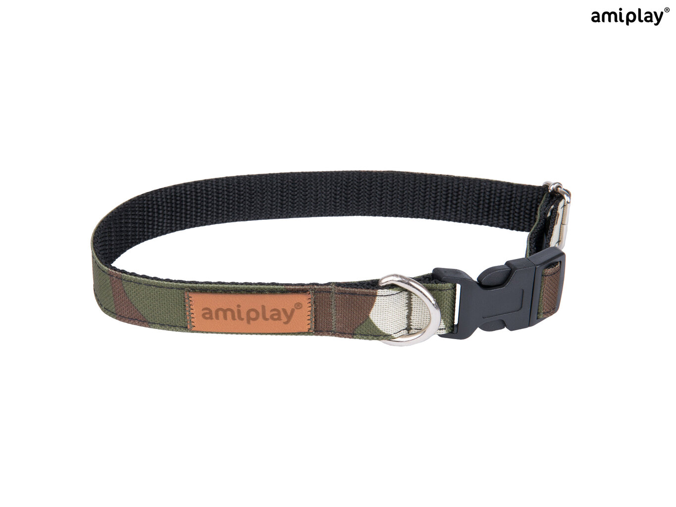 Amiplay reguleeritav kaelarihm Adventure Moro, XL, 45-70x2,5 cm hind ja info | Koerte kaelarihmad ja traksid | hansapost.ee