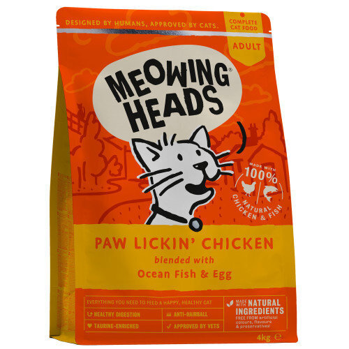 Kuivtoit kassidele Meowing Heads Hey Good Looking, 4 kg​ цена и информация | Kassi kuivtoit ja kassikrõbinad | hansapost.ee