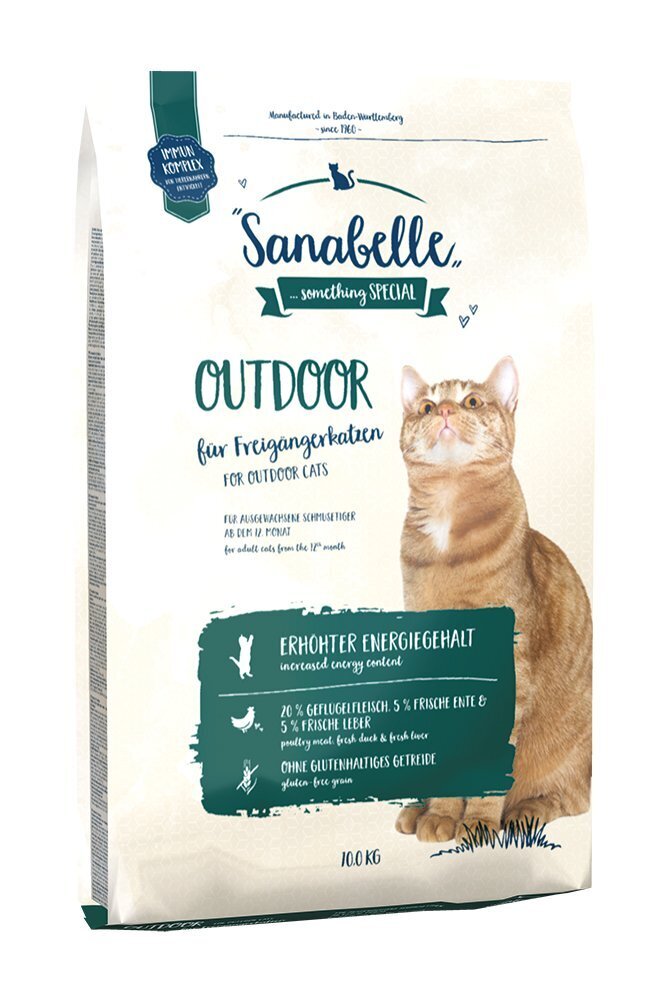 Kuivtoit kassidele Sanabelle Outdoor 10kg hind ja info | Kassi kuivtoit ja kassikrõbinad | hansapost.ee