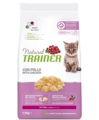 Trainer Natural Cat Kitten Chicken для котят с курицей 1,5 кг цена и информация | Сухой корм для кошек | hansapost.ee
