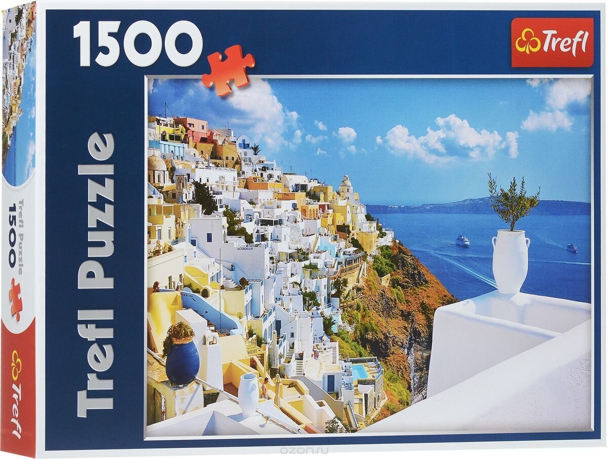 Pusle Trefl „Santorini" 1500-osaline цена и информация | Pusled lastele ja täiskasvanutele | hansapost.ee