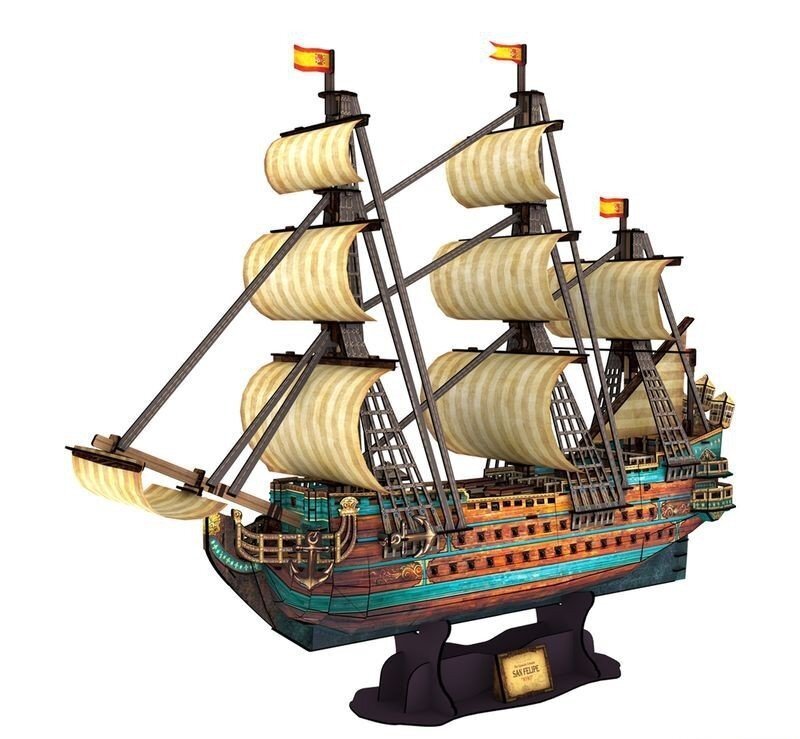3D pusle CubicFun Hispaania sõjalaev „San Felipe“, 248-osaline hind ja info | Pusled lastele ja täiskasvanutele | hansapost.ee