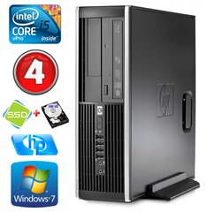 HP 8100 Elite SFF i5-650 4GB 120SSD+500GB DVD WIN7Pro hind ja info | Lauaarvutid | hansapost.ee