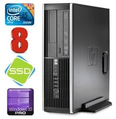 HP 8100 Elite SFF i5-650 8GB 120SSD DVD WIN10Pro hind ja info | Lauaarvutid | hansapost.ee
