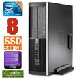 HP 8100 Elite SFF i5-650 8GB 240SSD GT1030 2GB DVD WIN10Pro [refurbished]