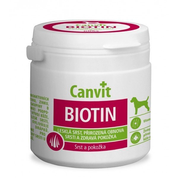 Vitamiinid koertele Canvit Biotin N230, 230g hind ja info | Vitamiinid ja parasiiditõrje | hansapost.ee