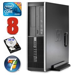 HP 8100 Elite SFF i5-650 8GB 500GB DVD WIN7Pro hind ja info | Lauaarvutid | hansapost.ee