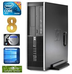 HP 8100 Elite SFF i5-650 8GB 500GB GT1030 2GB DVD WIN10 hind ja info | Lauaarvutid | hansapost.ee